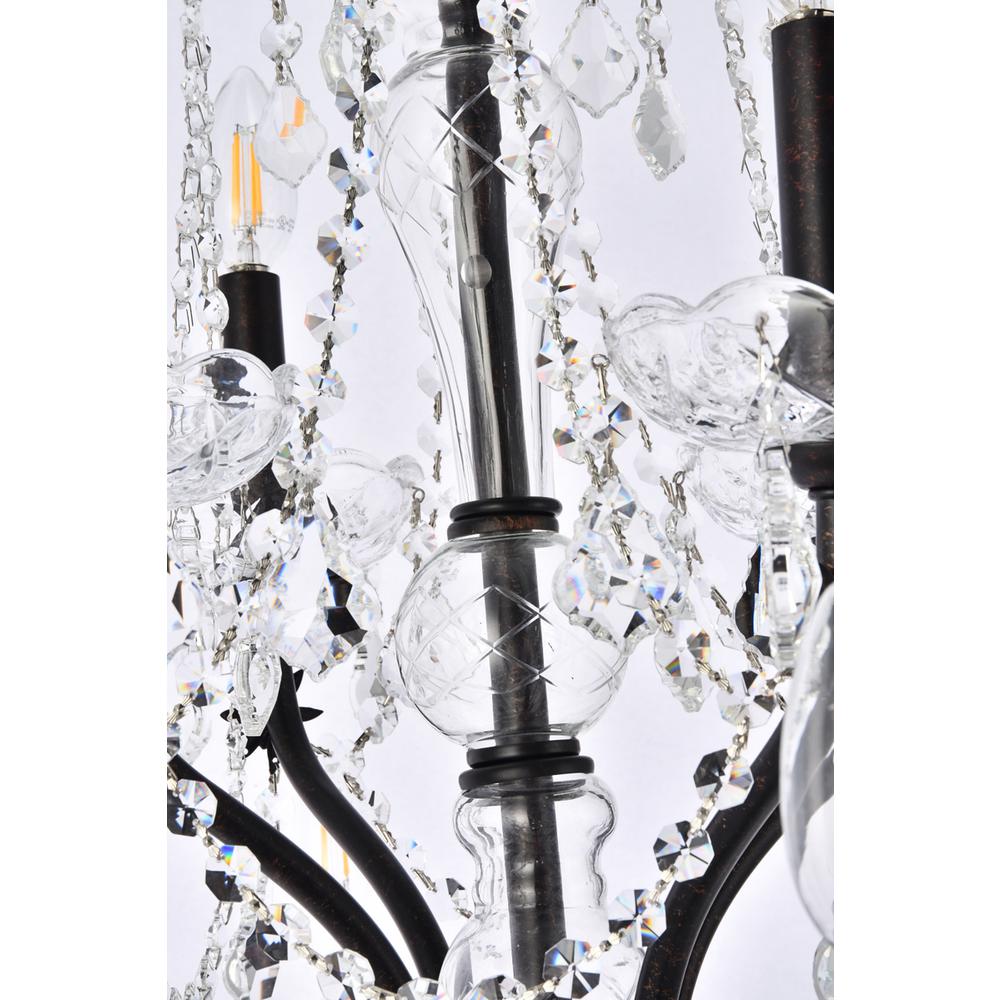 St. Francis 24 light Dark Bronze Chandelier Clear Royal Cut Crystal. Picture 4