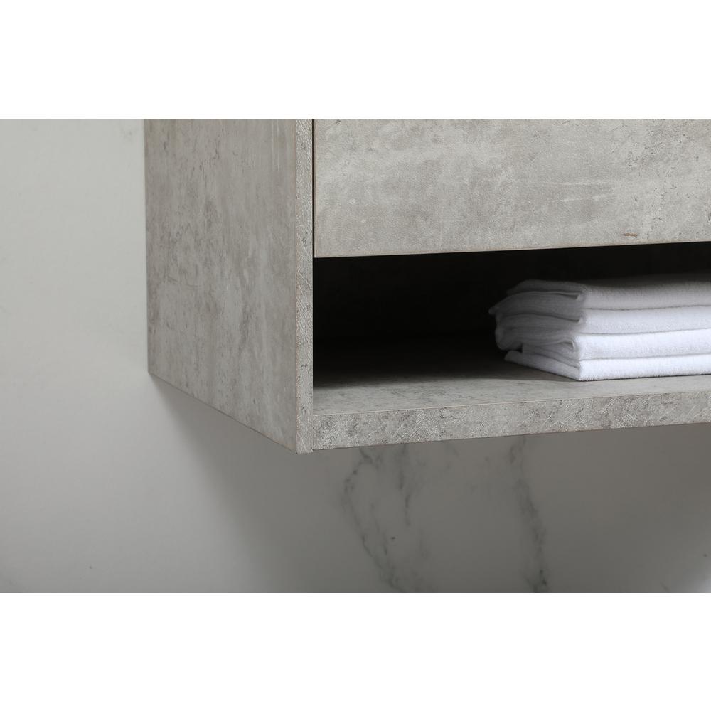 40 inch Single bathroom vanity in concrete grey. Picture 6