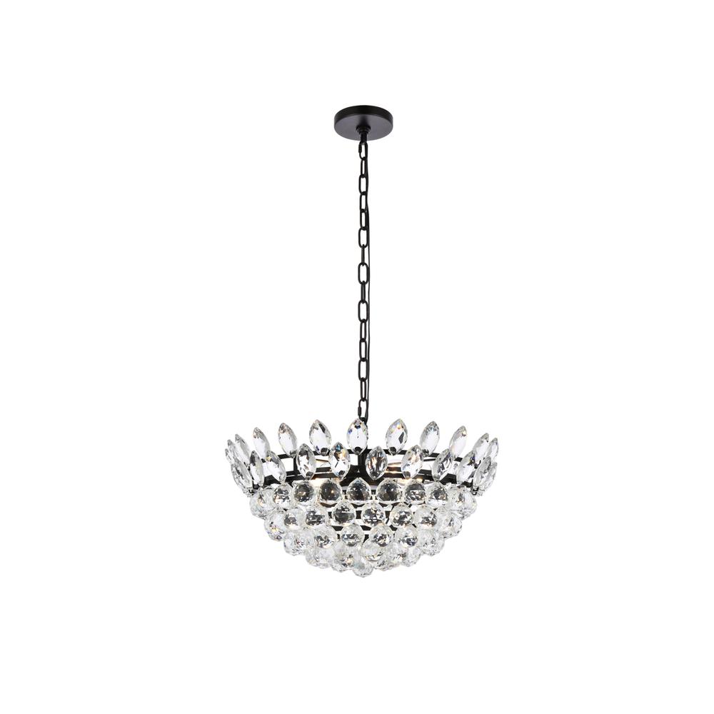 Emilia 20 inch pendant in black. Picture 1