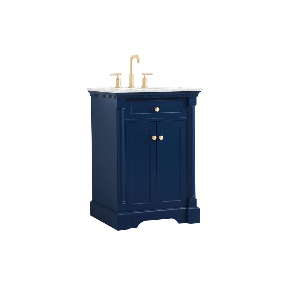 24 inch Single bathroom vanity in  Blue. Picture 7