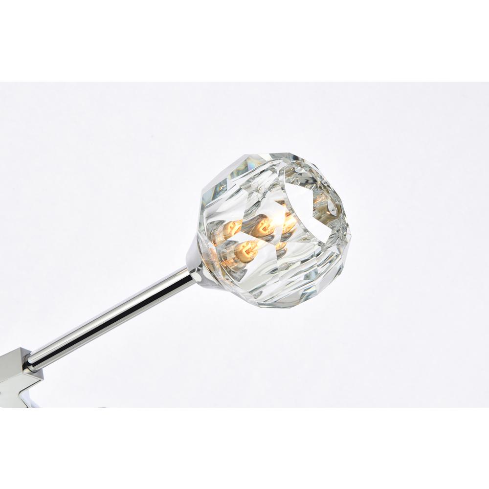 Zayne 10 Light Pendant in Chrome. Picture 3