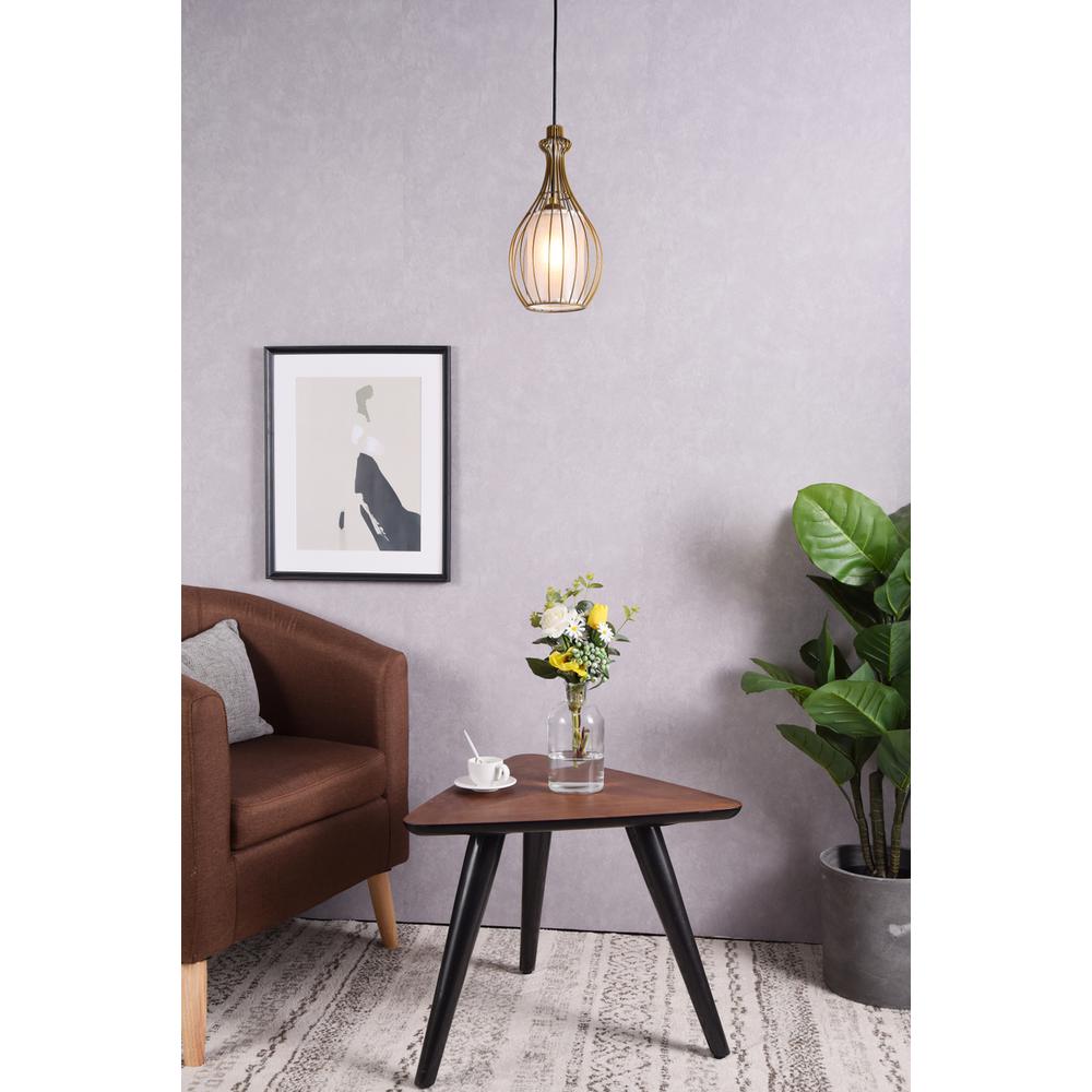 Miya 1 Light Brass Pendant. Picture 8