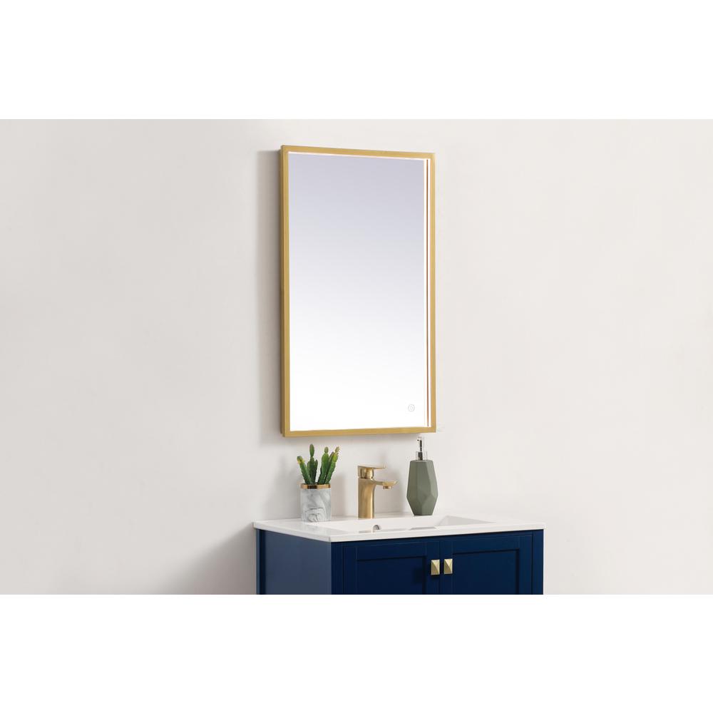 Pier 18x30 inch LED mirror with adjustable color temperature. Picture 3