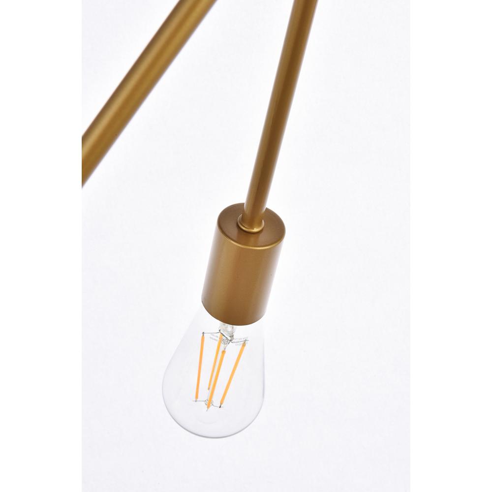 Lucca 23 inch pendant in brass. Picture 5