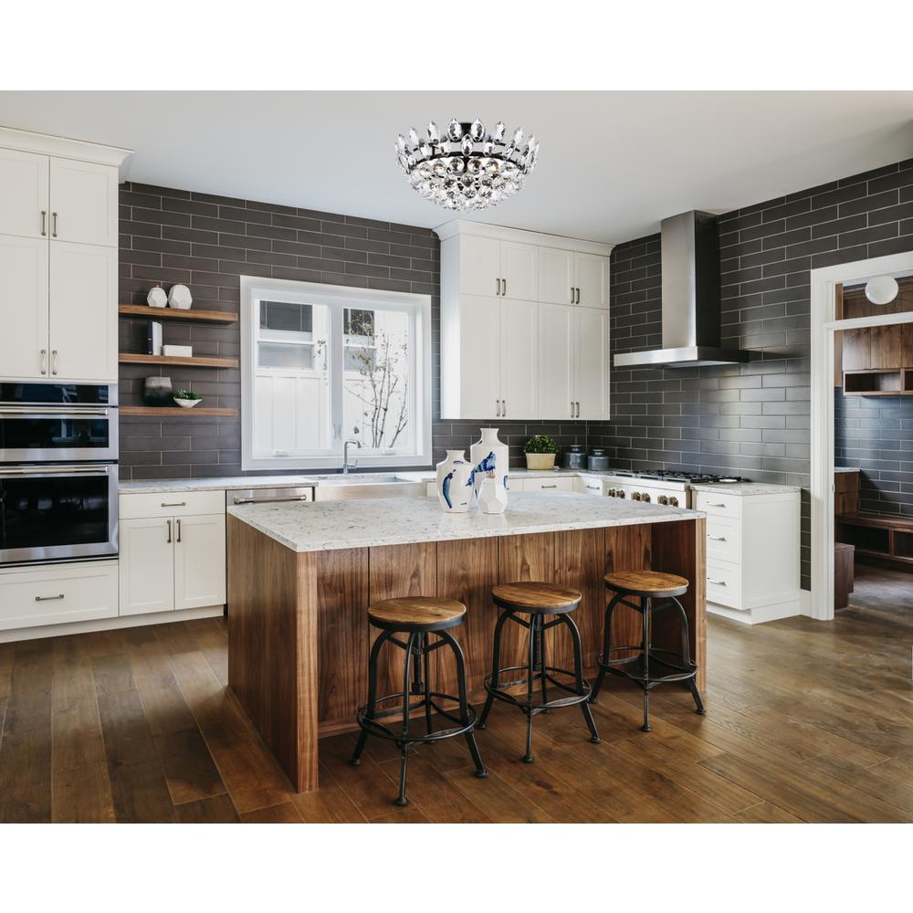 Emilia 18 inch flush mount in black. Picture 7