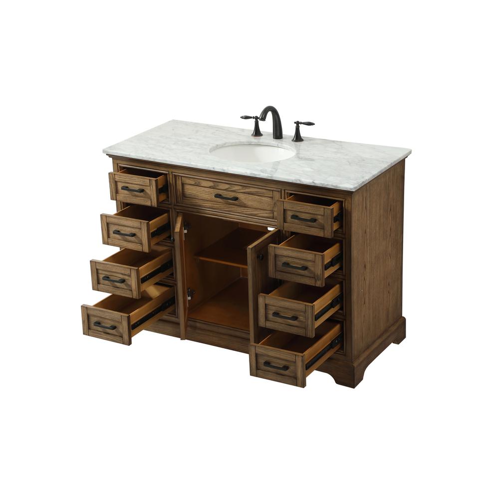 48 inch Single bathroom vanity in driftwood. Picture 9