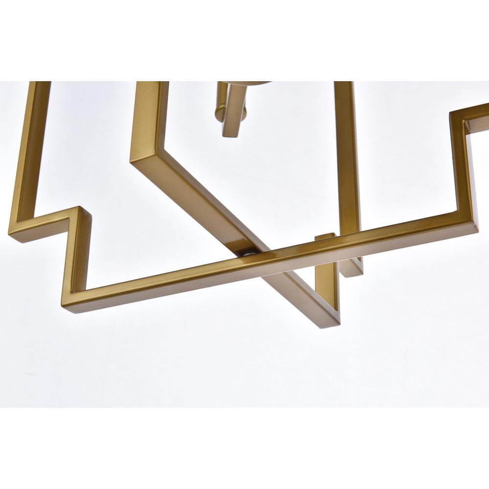 Rosenfeld 4 lights pendant in brass. Picture 5