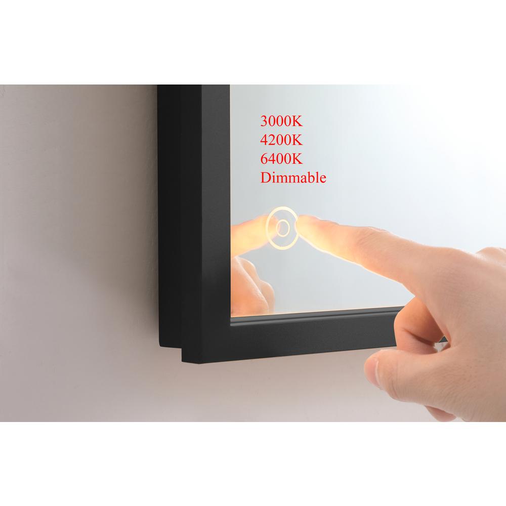 Pier 27x30 inch LED mirror with adjustable color temperature. Picture 11