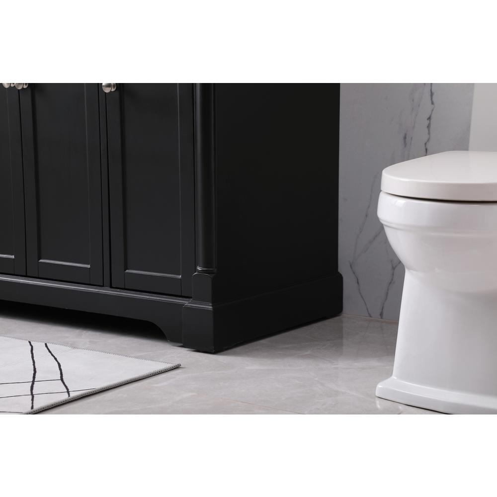 48 inch Single bathroom vanity set in black. Picture 6