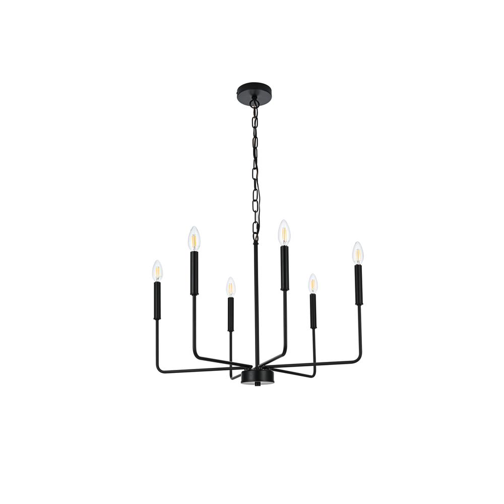 Willa 26 inch Pendant Light in Black. Picture 6
