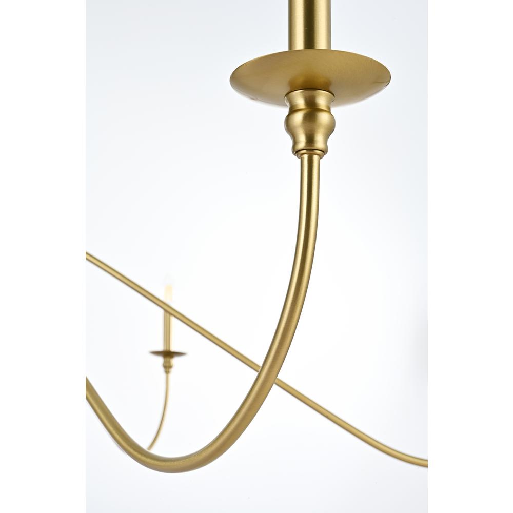 Rohan 60 inch chandelier in Satin Gold. Picture 5