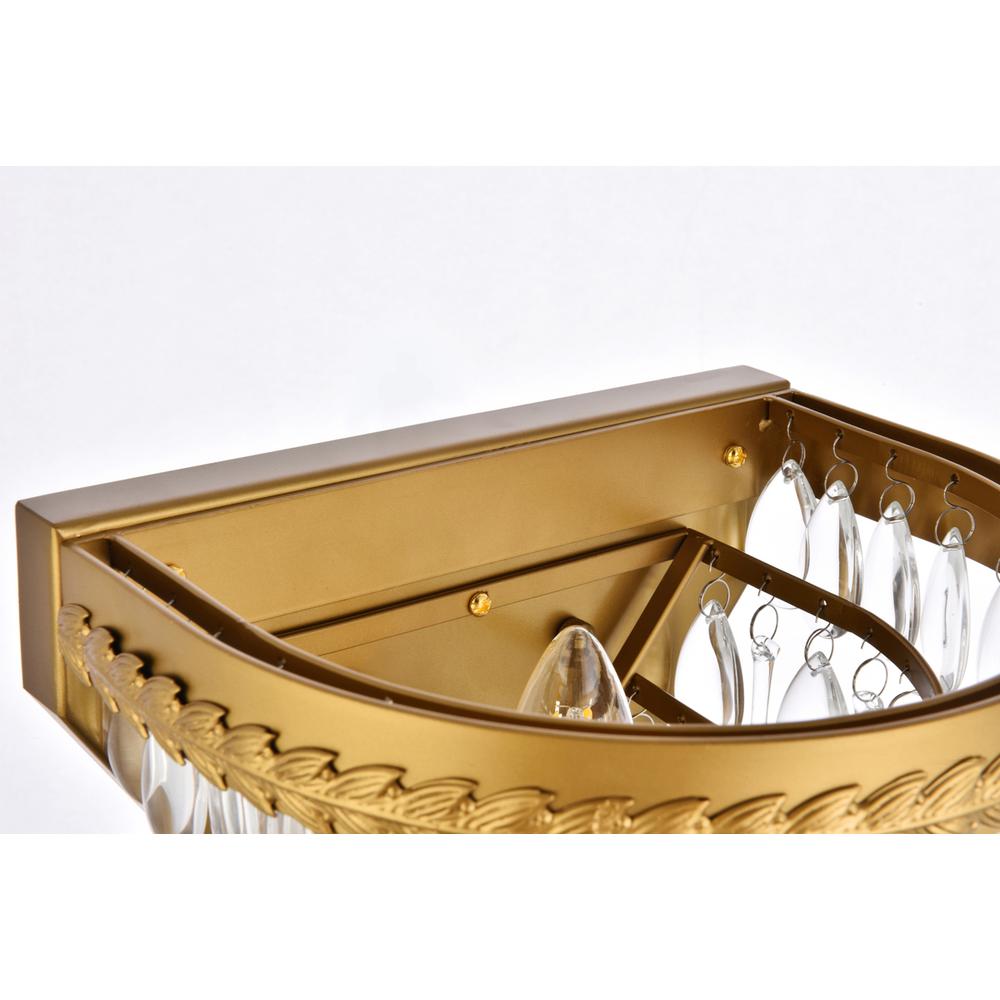 Nordic 1 light brass wall sconce. Picture 5