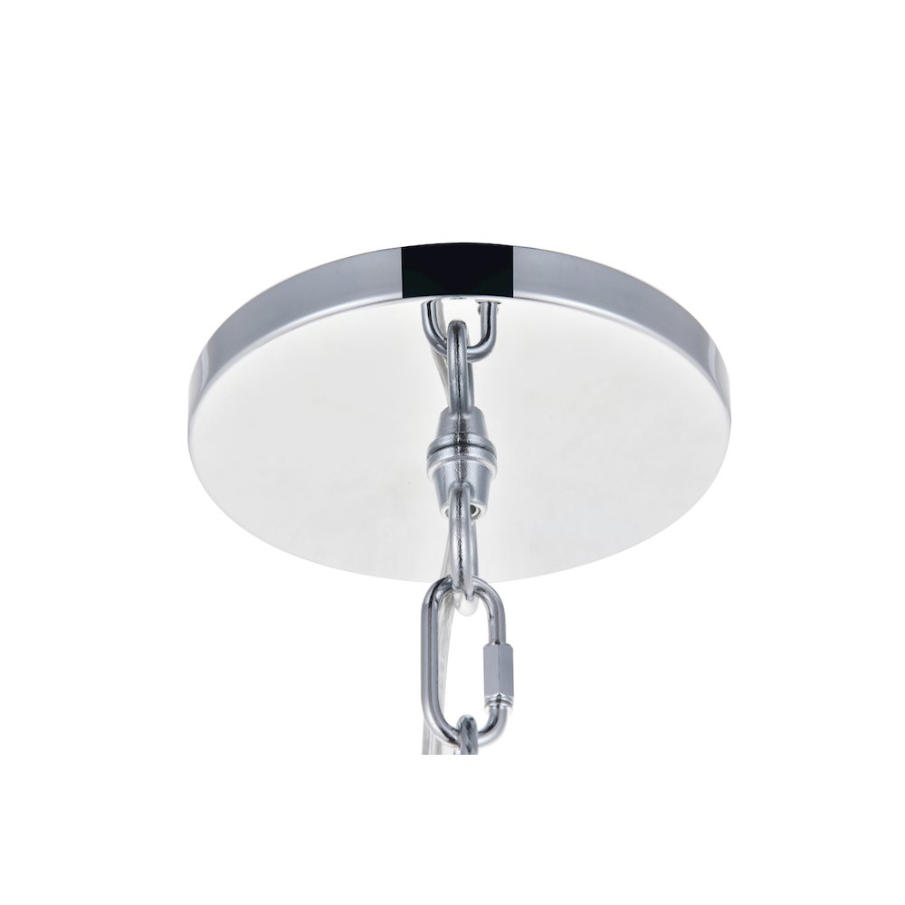 Vega 13 Light Chrome Led Pendant. Picture 13