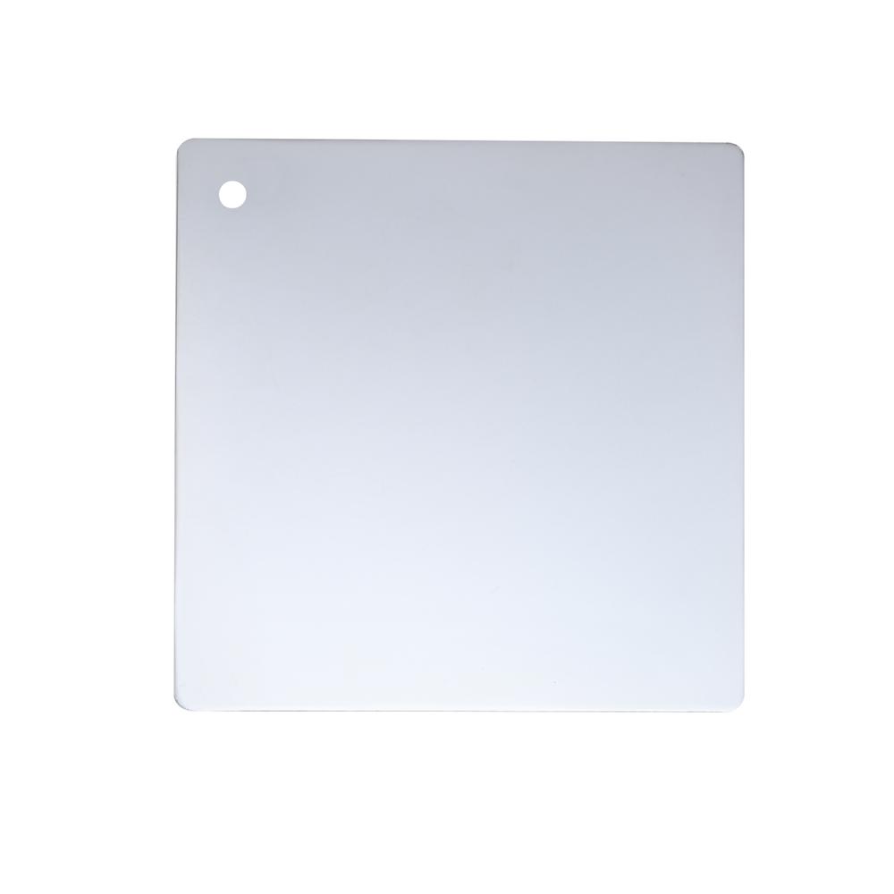 Metal Finish sample in chrome 6x6. Picture 1