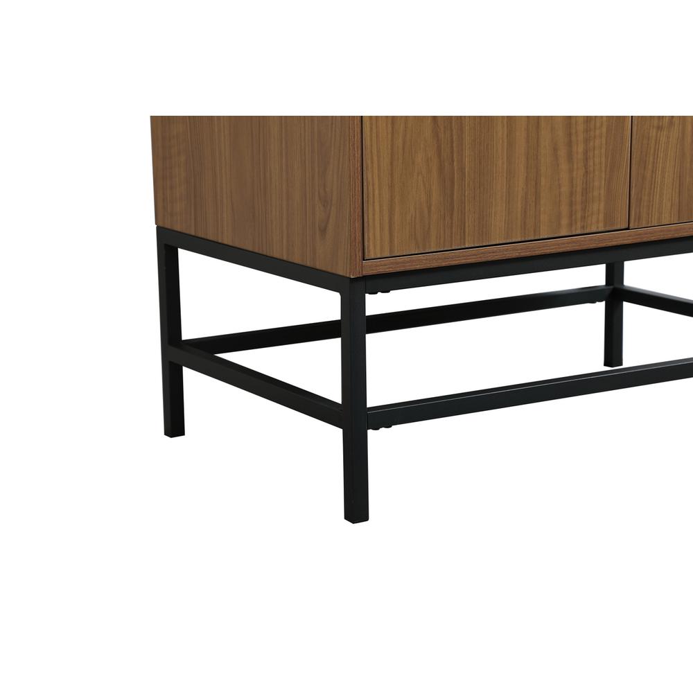 30 inch Single bathroom vanity in walnut brown. Picture 13