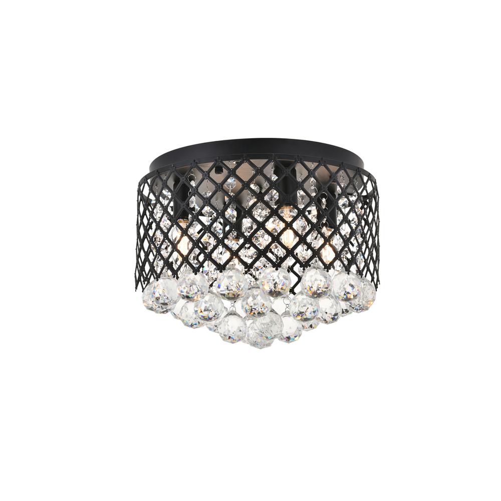 Tully 4 light Matte Black Flush Mount. Picture 5