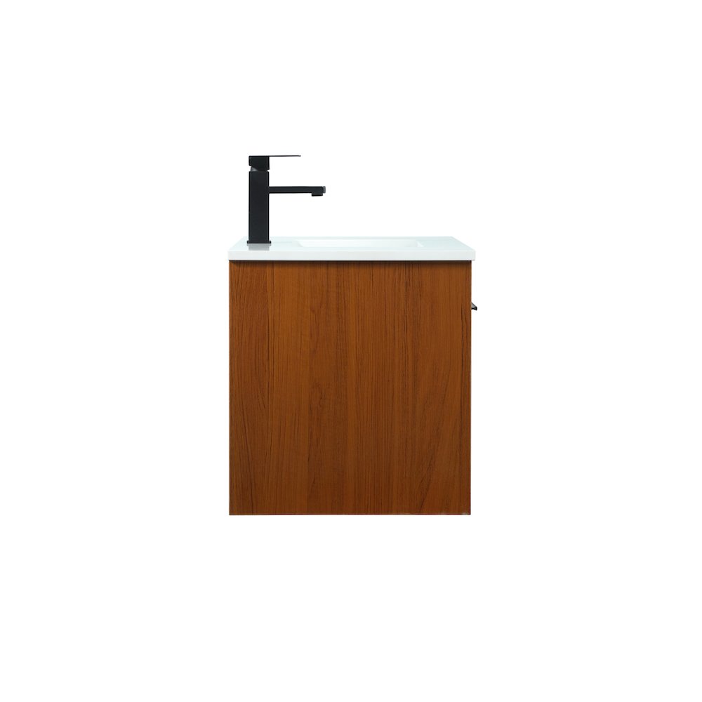 30 Inch Single Bathroom Vanity In Teak. Picture 14