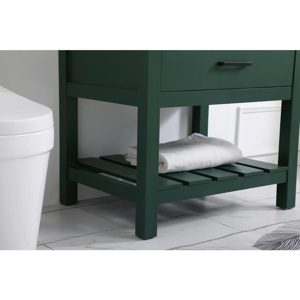 30 inch Single bathroom vanity in green. Picture 6