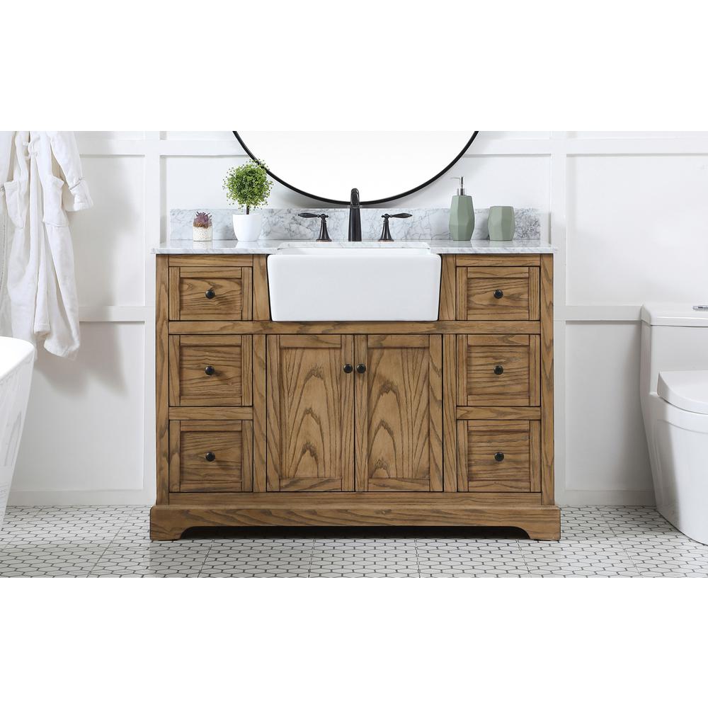 48 inch Single bathroom vanity in driftwood. Picture 14