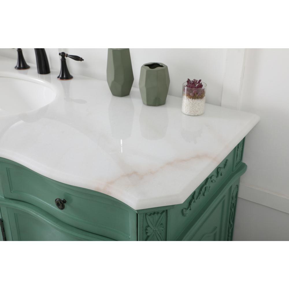 60 inch Single bathroom vanity in vintage mint. Picture 5