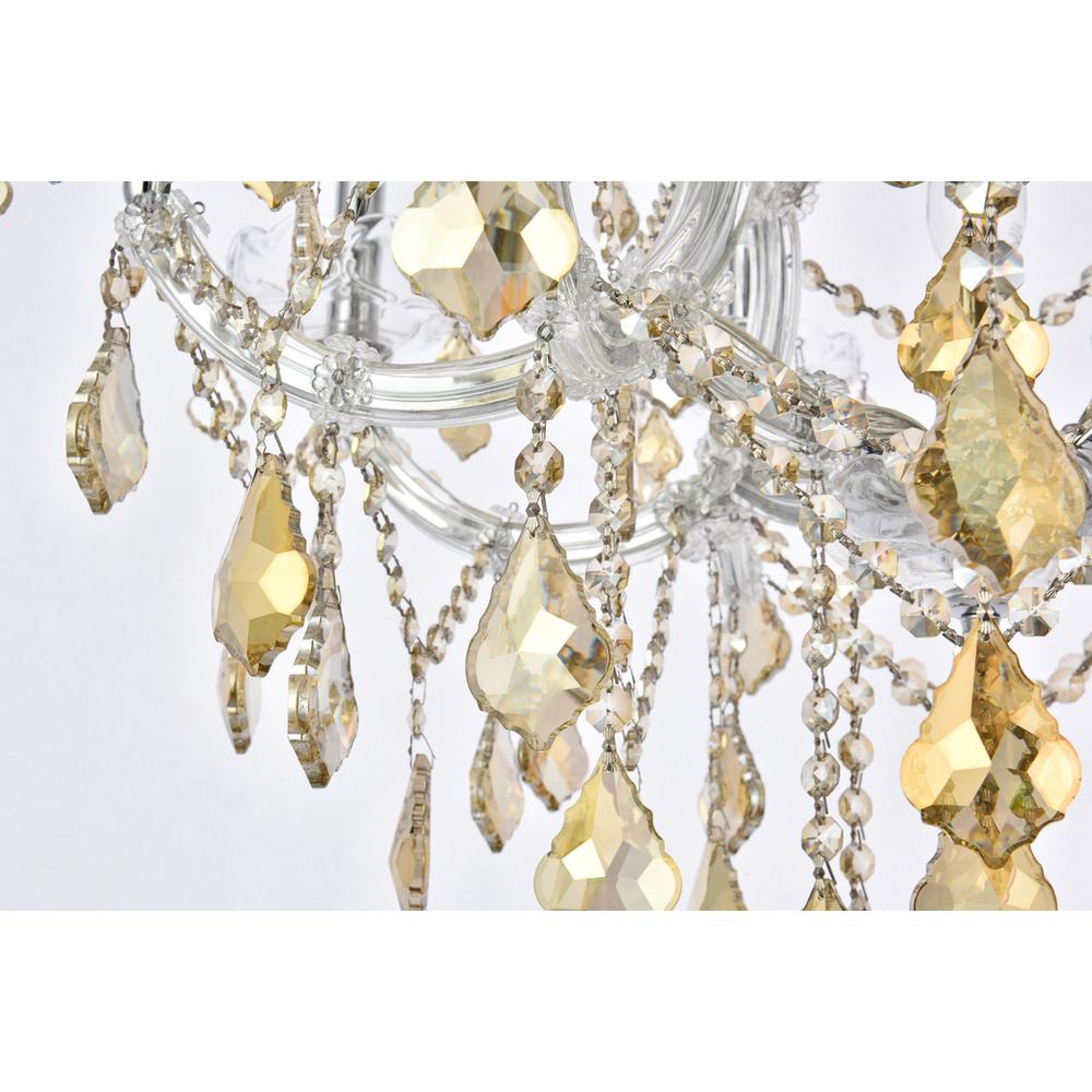 Maria Theresa 19 light Golden Teak Chandelier Golden Teak. Picture 4