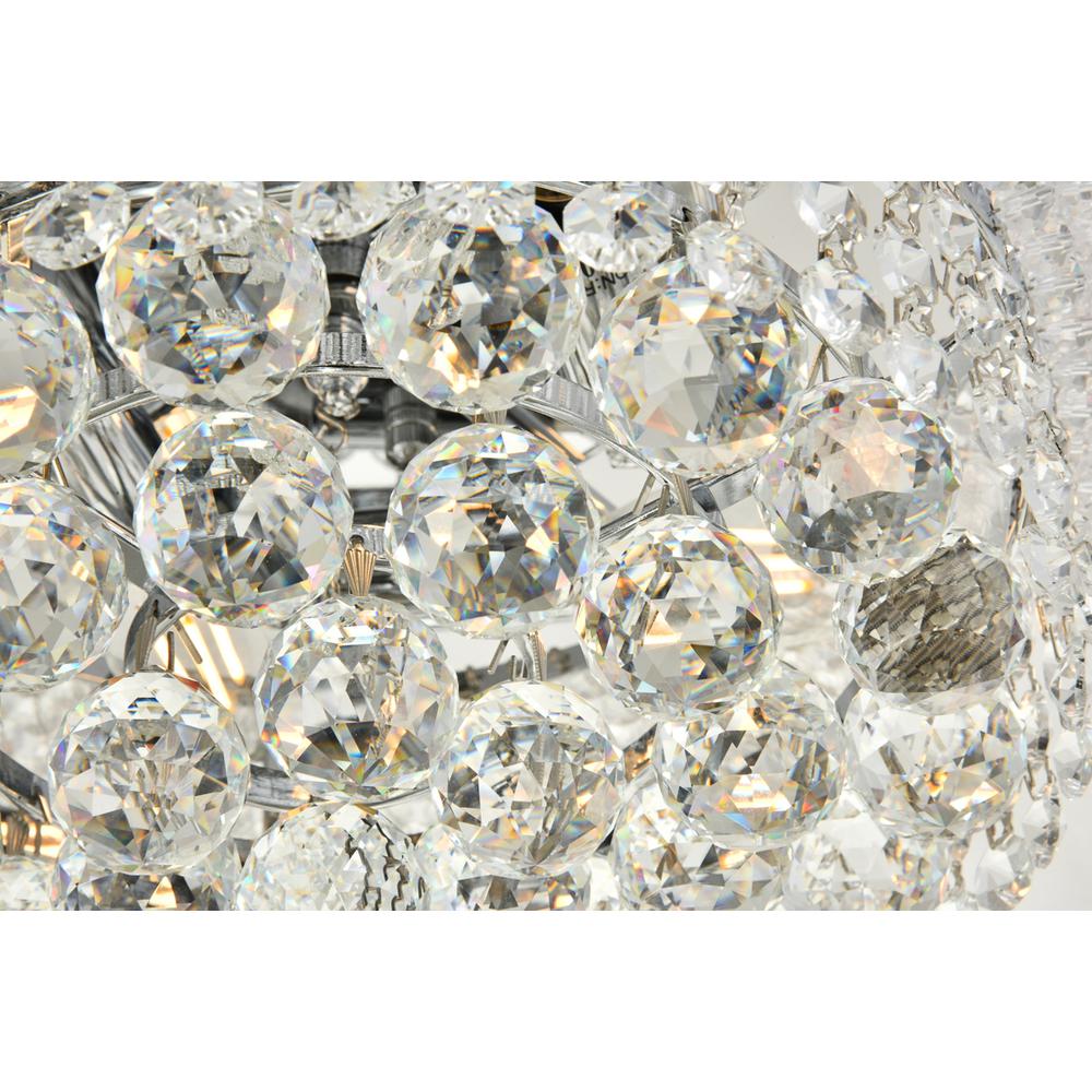 Primo 4 light Chrome Flush Mount Clear Royal Cut Crystal. Picture 4