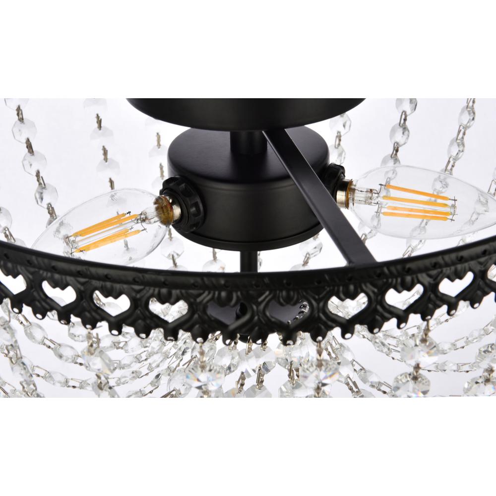 Kylie 12 inch flush mount in black. Picture 5