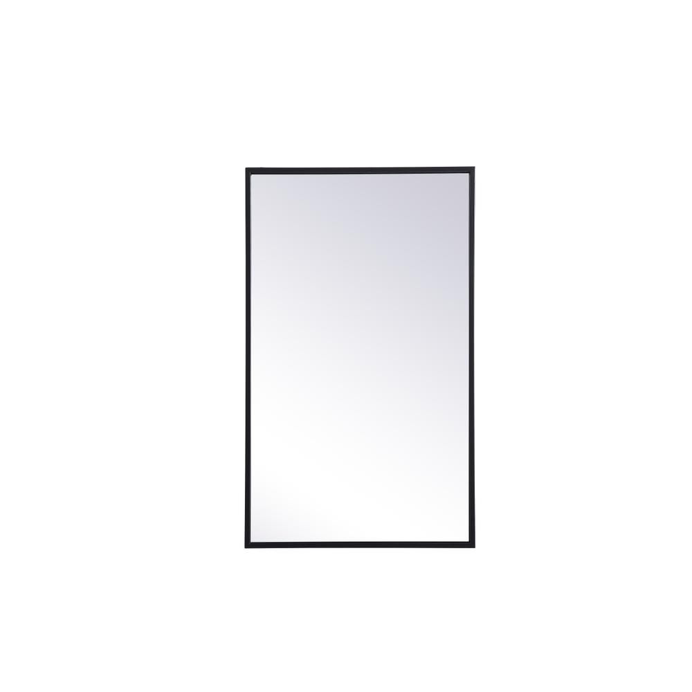 Metal mirror medicine cabinet 17 inch x 28 inch in Black. Picture 1
