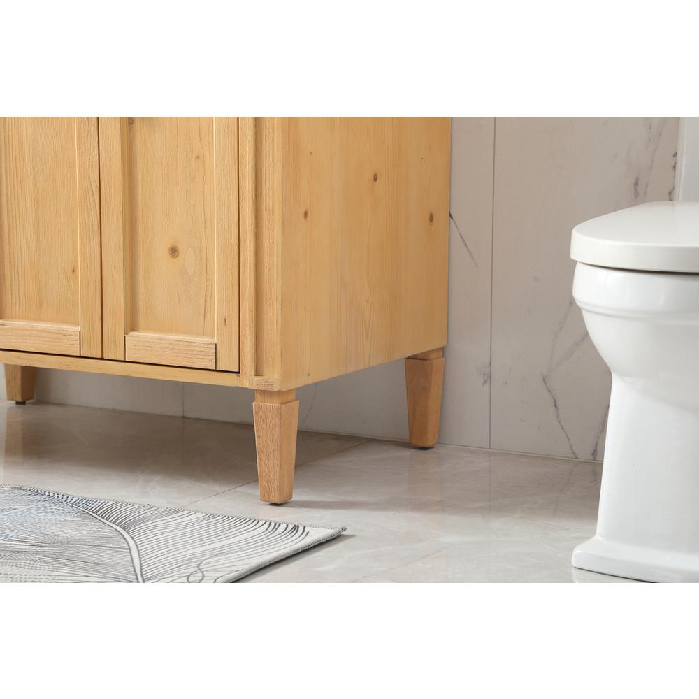36 inch Single bathroom vanity in natural wood. Picture 6