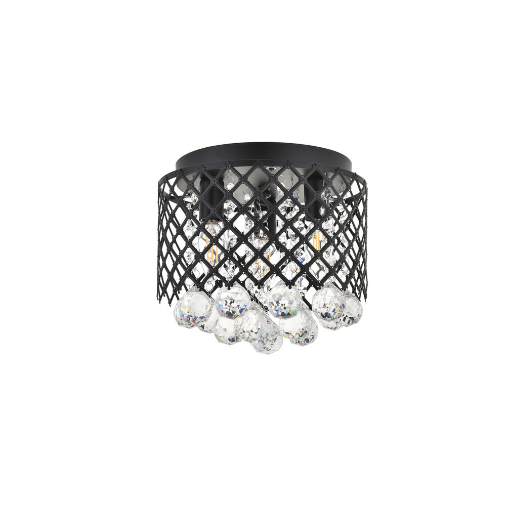 Tully 3 light Matte Black Flush Mount. Picture 4