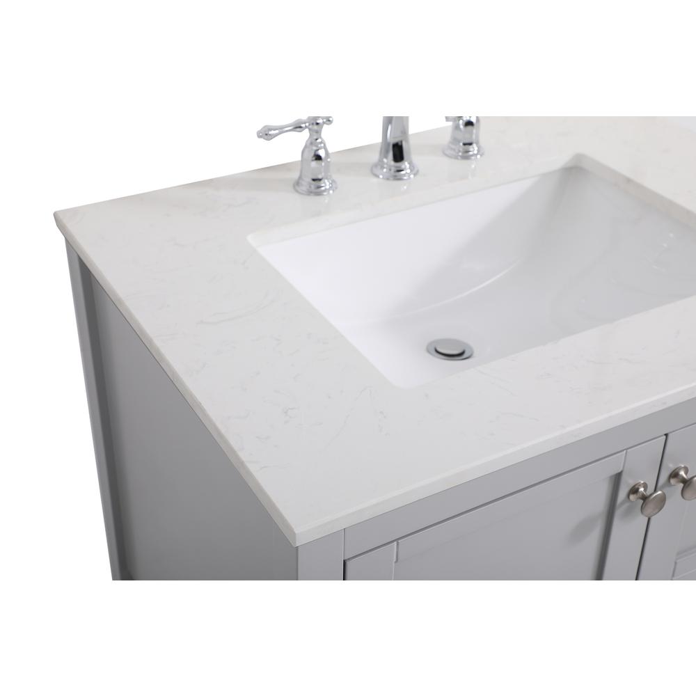 30 inch Single Bathroom Vanity in Gray. Picture 10
