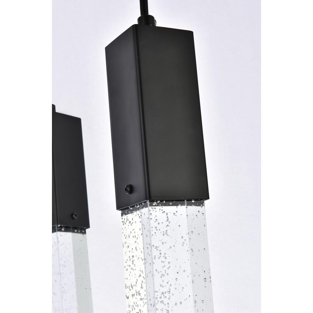 Weston 9 lights pendant in black. Picture 4
