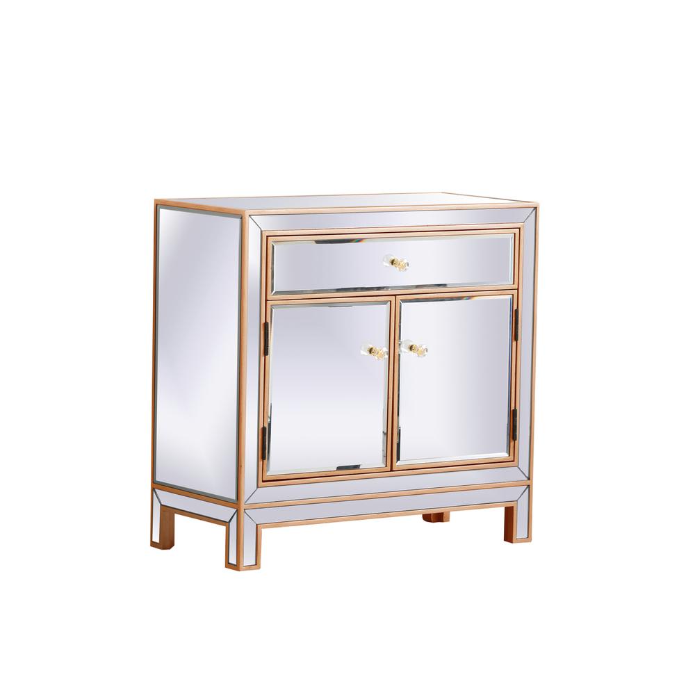 29 in. mirrored cabinet in antique gold. Picture 3