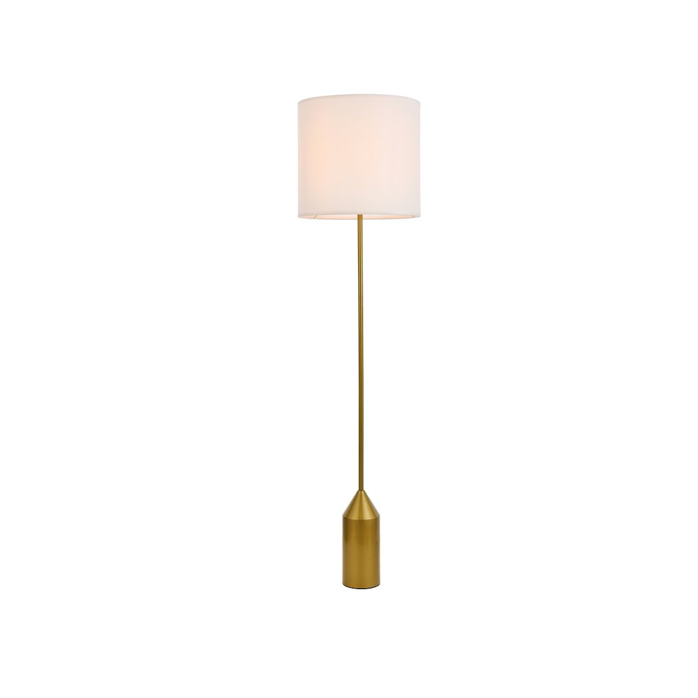 Ines Floor Lamp In Brass. Picture 1