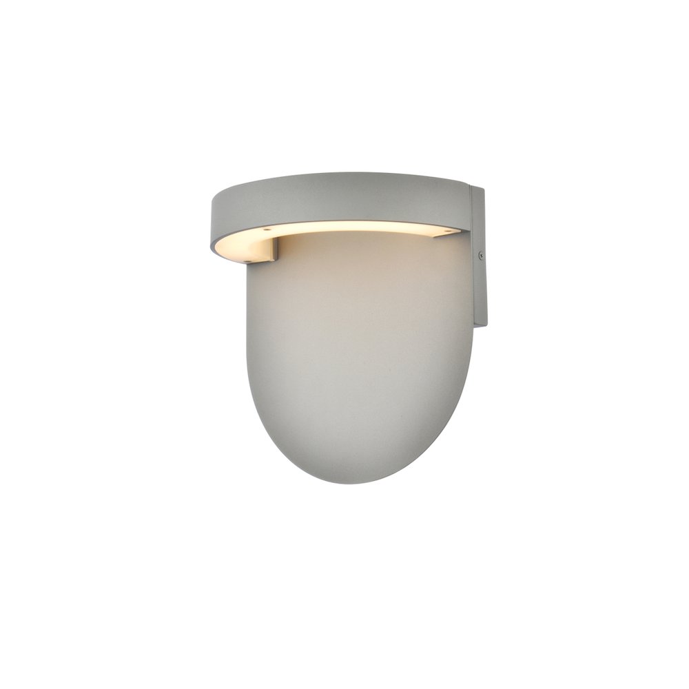 Raine Integrated Led Wall Sconce  In Silver. Picture 2