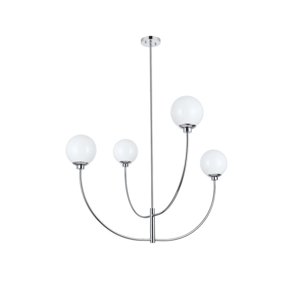 Nyomi 42 inch chandelier in Chrome. Picture 6