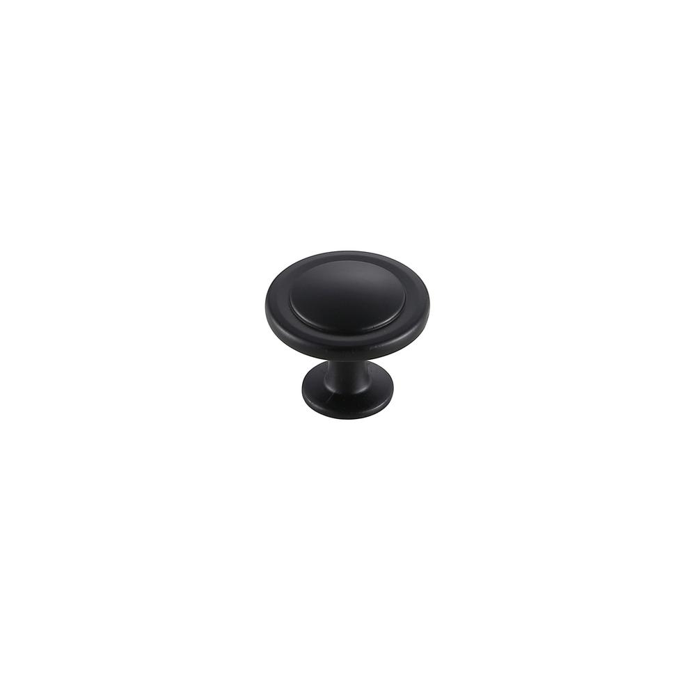 Logyn 1.3" Diameter Matte Black Mushroom Knob Multipack (Set of 10). Picture 3