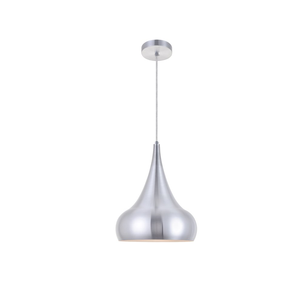 Circa 1 Light Burnished Nickel Pendant. Picture 1