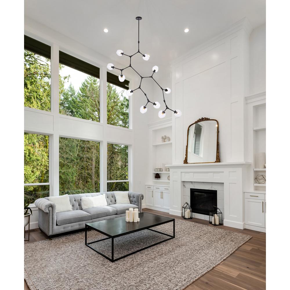 Cavoli 11 lights black chandelier. Picture 8
