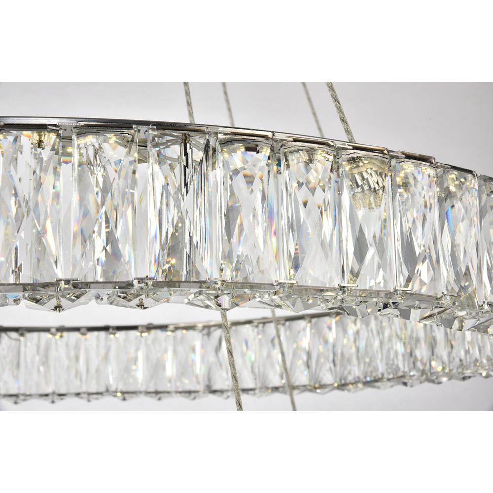 Monroe Integrated LED chip light Chrome Chandelier Clear Royal Cut Crystal. Picture 4