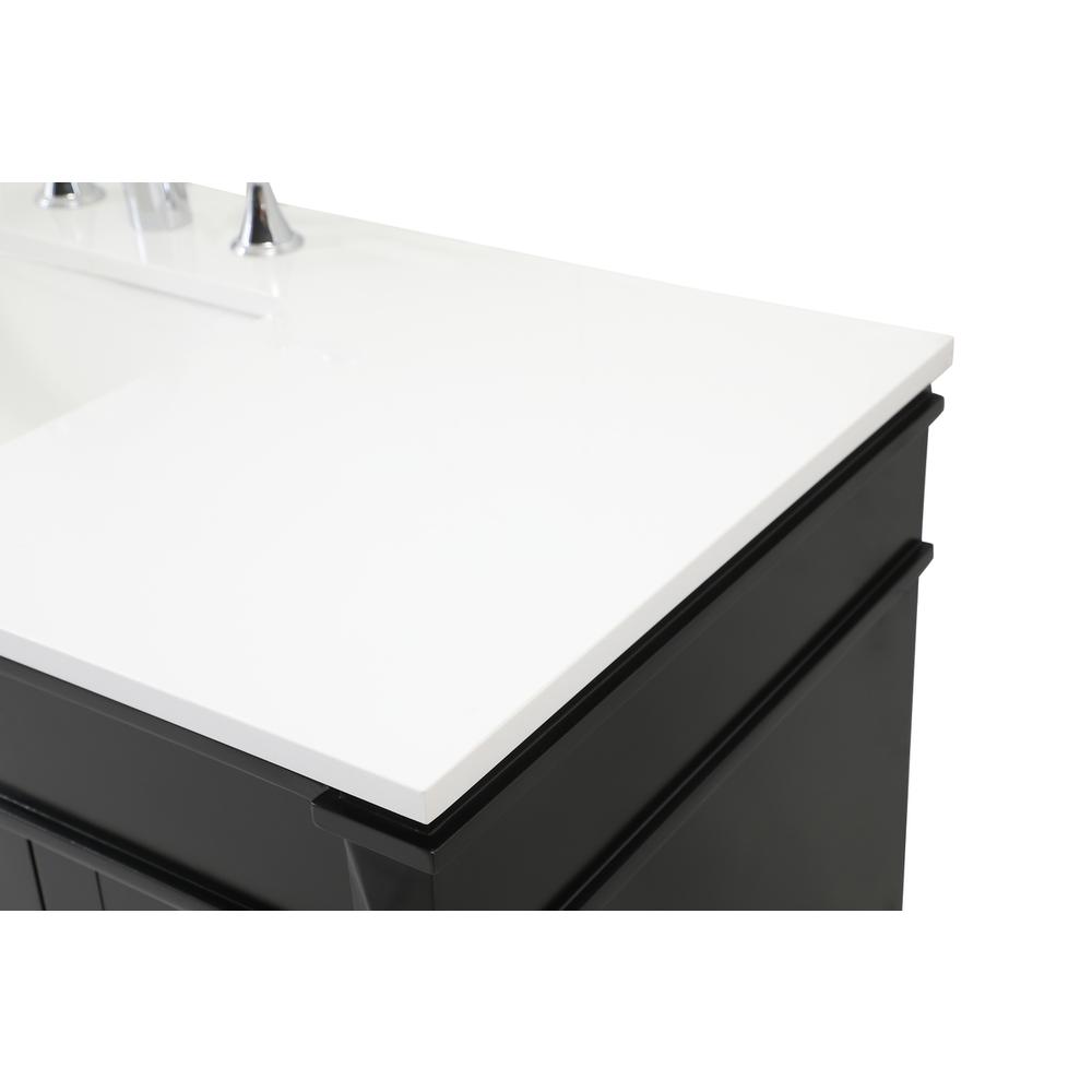 48 inch Single bathroom vanity in black. Picture 11