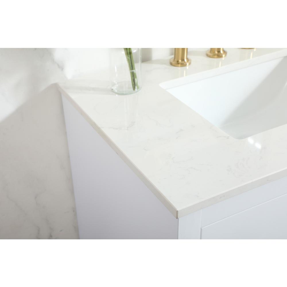 30 inch Single bathroom vanity in white. Picture 5
