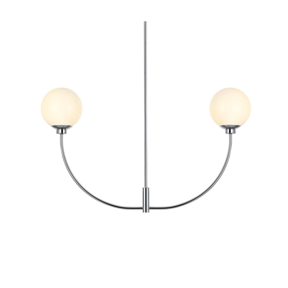 Nyomi 36 inch chandelier in Chrome. Picture 2