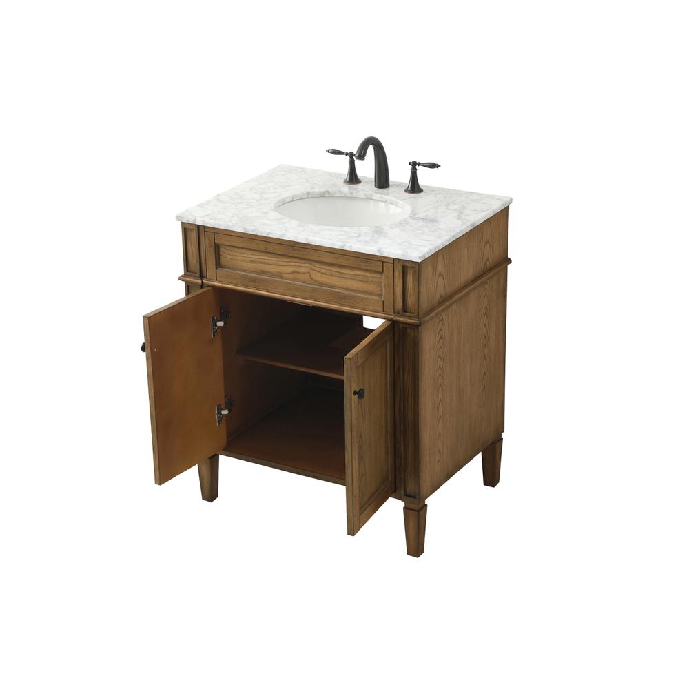 30 inch Single bathroom vanity in driftwood. Picture 9