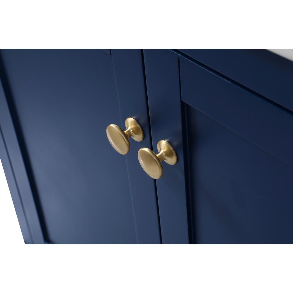 42 inch Single bathroom vanity in blue with backsplash. Picture 12