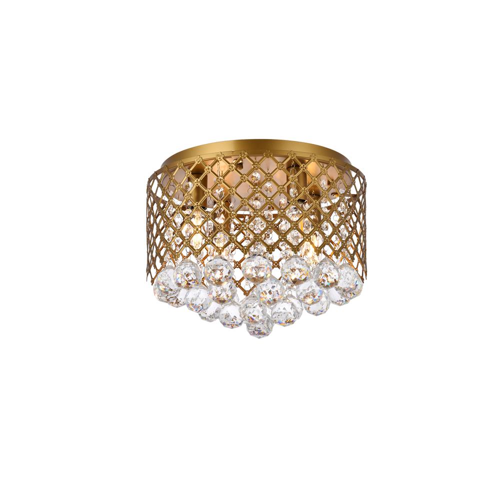 Tully 4 lights brass flush mount. Picture 2