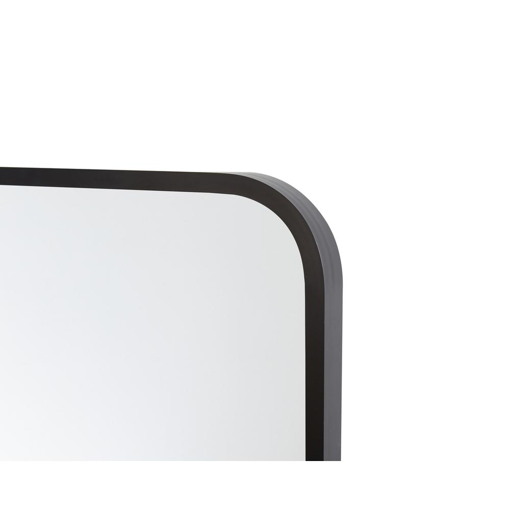 Soft Corner Pivot Mirror 20X24 Inch In Black. Picture 4