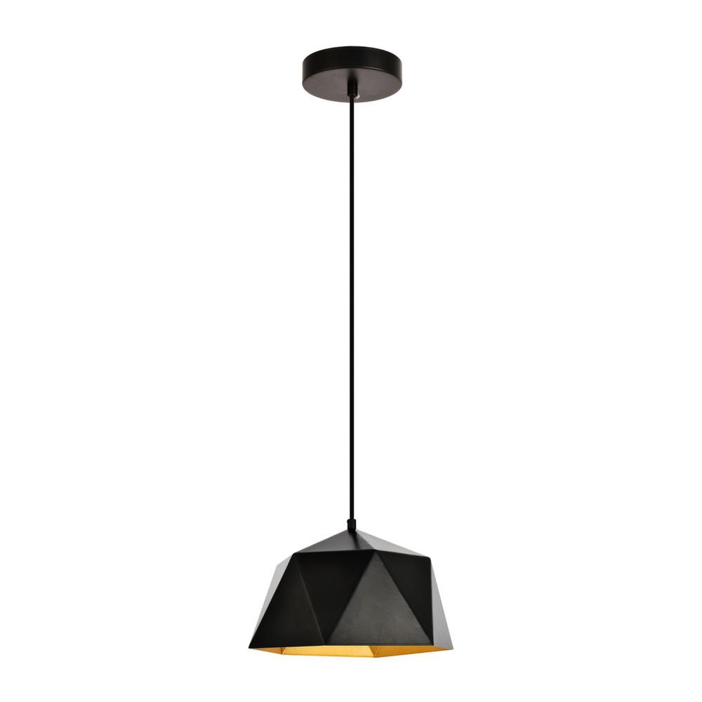 Arden Collection Pendant D10.2 H6.7 Lt:1 Black and Gold Finish. Picture 1