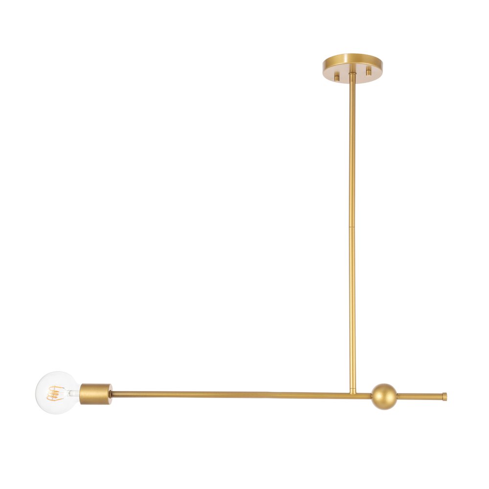 Brees 1 Light Brass Pendant. Picture 3