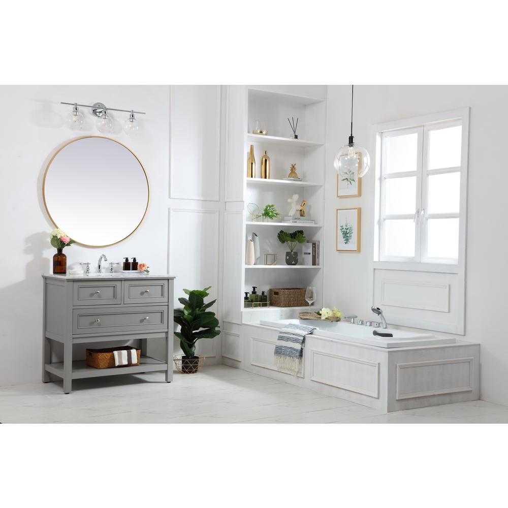 36 in. Single bathroom vanity set in Grey. Picture 8